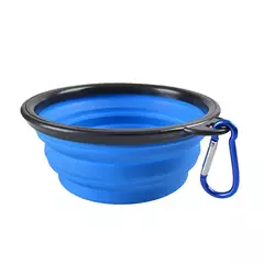 Imagem do Suprimentos de alimentação para cães, tigela dobrável de silicone portátil, recipiente de água para cachorros com mosquetão, tigela dobrável para gatos, acessórios para viagem para animais de estimação