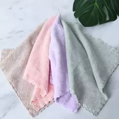 25x25cm 4 peças ultra-finas de fibra doméstica limpeza rosto desenhos animados de alta qualidade misturado com toalhas cachecol de toalha infantil - loja online