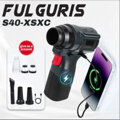 Ventilador de ar violento para carro, 40mm, poderoso ventilador turbo jato portátil, alta velocidade, motor sem escova, impulso 500g, lavagem de carro, pistola de ar, ferramentas de secagem