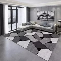 Tapete geométrico nórdico para sala de estar Tapetes de grande área Tapete de banheiro moderno Decoração luxuosa Mesa de sofá Tapis - comprar online
