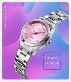 Skmei-relógio de quartzo de luxo feminino, movimento japão, simples, fashion, feminino, 1620 - Wolf Magazine