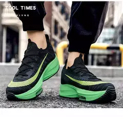 Unisex Lace Up Round Toe Sneakers, amortecimento tênis para mulheres e homens, corrida de instrutor, tênis respirável para casal, moda - loja online