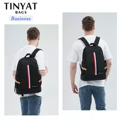 TINYAT-Mochila impermeável para homens e mulheres, bolsa de volta à escola com armazenamento de sapatos, dobrável, resistente a manchas, estudante