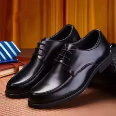 Sapato de vestido de couro italiano masculino, sapato formal, elegante, casual, negócio, luxo, social, original, masculino - Wolf Magazine