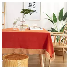 Toalha de mesa de algodão, Toalha de mesa branca lavável para festa de casamento Decoração de banquete de jantar - Wolf Magazine