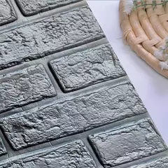 3D Simples Tijolo Padrão Adesivos de Parede, Espessado, À Prova de Som, Impermeável, À Prova de Umidade, DIY, 15Pcs, 20Pcs, 40Pcs - loja online