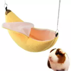 Hamster algodão ninho forma de banana casa rede beliche casa brinquedos gaiola para açúcar planador hamster pequeno animal pássaro suprimentos para animais de estimação na internet