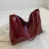 Bolsa de ombro de couro PU de grande capacidade para mulheres, bolsa axilas, moda retrô, crossbody, casual, portátil