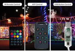 Smart Bluetooth LED String Fairy Lights, Dreamcolor RGB Lights, guirlanda para o ano novo, decoração do casamento, USB, 5V, WS2812B - comprar online