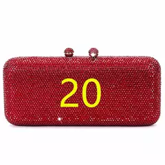 Rhinestone Clutch Bag para Mulheres, Evening Bag, Dinner Bag, Diamante, Pedra, Cristal, Festa de Casamento, Presente de Natal, Luxo mais recente - Wolf Magazine
