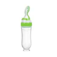 Recém-nascido Silicone Squeezed Milk Bottle, Food Grade, Training Spoon, Baby Grain, Supplement Alimentador, Seguro e Prático na internet