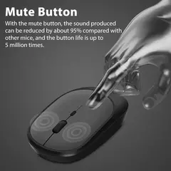 Xiaomi-Mouse sem fio compatível com Bluetooth, Ratos silenciosos 2.4G, DPI ajustável, Design ergonômico, USB recarregável, jogos, escritório - loja online