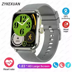 Smartwatch Sport Full Touch com Caixa para Homens e Mulheres, Relógios de Fitness, Chamada Bluetooth, Açúcar no Sangue, Presente, Tela 1.83 ", Novo, 2024 na internet