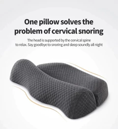 Travesseiro cervical, travesseiro de contorno de espuma viscoelástica, travesseiros de cama para dormir ortopédico ergonômico na internet