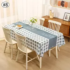 Impermeável Xadrez Toalha De Mesa, Anti-Slip Cobertura De Mesa, Decoração De Mesa, Festa De Casamento, Decoração De Natal, Acessórios na internet