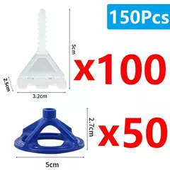 50/300 pces sistema de nivelamento telha cerâmica clipes espaçadores tiras espiral wadge para telha colocando parede piso fixação ferramentas construção - loja online