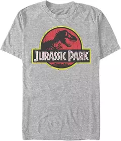 Camiseta Logo Jurassic Park Masculino Clássico do Filme
