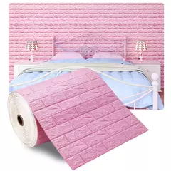 3D tijolo imitação impermeável auto-adesivo adesivo de parede, Home Decor, papel de parede DIY, sala, TV Backdrop, quarto, 1 m, 5 m, 10m - loja online