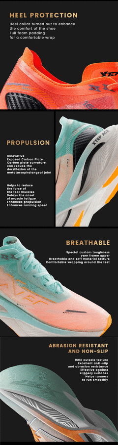 Imagem do Xtep 160x 3.0 pro homens tênis de corrida placa carbono profissional maratona pb rebote amortecimento tênis esportivos masculino 978119110115