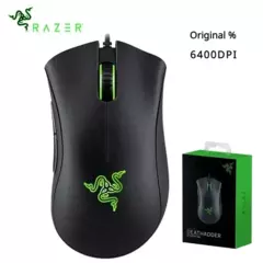 Razer-DeathAdder Essential Wired Gaming Mouse, 6400DPI, Sensor Óptico, 5 Botões Independentemente, Laptop, PC, Gamer, Original na internet