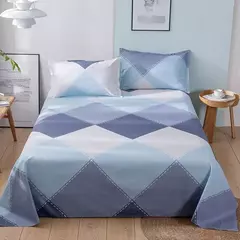 WASART-Geometria Impresso Conjunto de Lençol de Cama de Casal Luxo, 2 Pessoas, Queen e King Size, Super Cozy, Casal - loja online