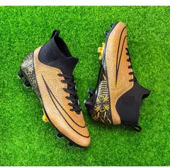 Botas longas de futebol para homens, grama infantil, TF, FG Training Soccer Shoes, tênis esportivos profissionais, tênis de futebol ao ar livre na internet