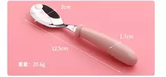Imagem do Talheres portáteis de aço inoxidável para crianças, Spoon Forks Box Utensílios de alimentação do bebê Conjunto de talheres para bebês, 3pcs