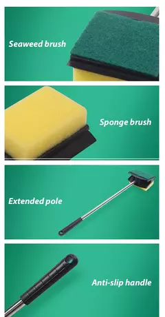 Aquário Fish Tank Glass Plant Cleaning Brushes, Janela Limpa Flutuante, Raspador De Algas, Acessórios De Esponja, Ferramentas De Alta Qualidade na internet