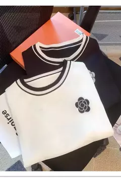 Imagem do T-shirt fina de manga curta feminina, camisa com gola redonda, blusa elegante, solta, elegante, nova, verão
