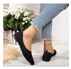 Sapatos baixos de dedo apontado para mulheres, Cor sólida, Sapatos de malha, Mocassins casuais, Sapatilhas respiráveis na internet