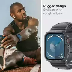 Armadura robusta Pro projetada para Apple Watch Ultra 2 capa de borracha com pulseira série 9/8/SE2/7/6/SE/5/4 45 mm/44 mm 41 mm 40 mm na internet