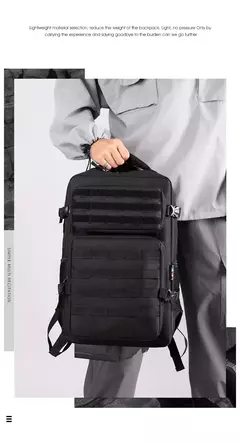 Impermeável Outdoor Tactical Mochilas, Molle Nylon Mochila, Esportes, Camping, Caminhadas, Trekking, Caça, 35L, 1000D - comprar online