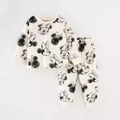 Fatos de algodão para bebês, roupas íntimas recém-nascidas, roupas infantis, pijamas infantis, primavera, outono, inverno, 2 peças