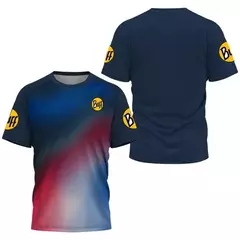 Camisa de tênis com gola O respirável masculina, camiseta estampada, secagem rápida, manga curta, fitness, corrida, esportes ao ar livre, verão - Wolf Magazine