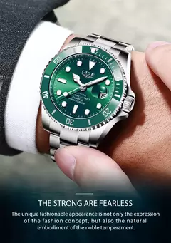 LIGE-Relógio Masculino Impermeável Esporte, Relógio Quartzo, Relógio de Data, 30ATM, Top Brand, Moda Luxo, Mergulhador - Wolf Magazine