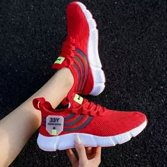 Sapatilhas femininas vulcanizadas leves, calçados esportivos casuais, tênis de caminhada, tênis respirável, verão - loja online