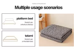 Topper de colchão à prova d'água com faixa elástica, protetor acolchoado, colcha, capa de colchão de inverno para cama de solteiro/duplo 140/160 - comprar online
