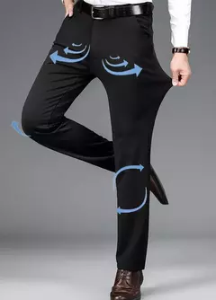 Calças de roupa elástica de resfriamento masculina, calças estrias de escritório, seda gelada, calça masculina de verão, calças de alfaiataria elegante, clássica, 2024 na internet