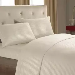 Solid Stripe Bedding Set, Colcha de dormir, gêmeo, completo, rainha, king size, quarto ou quarto de hóspedes, 3 pcs, 4pcs na internet