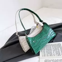Retro Jacaré Padrão Bolsas De Couro PU para Senhoras, Bolsa Pequena Feminina, - comprar online
