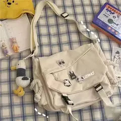 Bolsa de Ombro de Nylon Grande Capacidade, Bolsas Crossbody para Adolescente, Bolsa Mensageiro para Estudante, Mochilas escolares-mw na internet