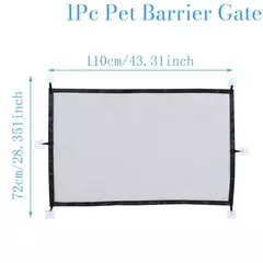 Cercas de barreira para cães de estimação, com 6 peças de gancho, rede isolada para animais de estimação, portão de escada, novo cercadinho dobrável de malha respirável para cerca de segurança de cães - comprar online