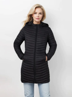 SANTELON-Casaco Longo Embalável Puffer Feminino, Capuz Destacável, Peso Leve, Quente, Solto, Outwear Sólido, Tamanho Asiático - loja online