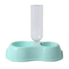 Tigela para gato quente, tigela automática para beber e alimentação, uma tigela dupla, tigela de comida para gato, suprimentos para animais de estimação - comprar online