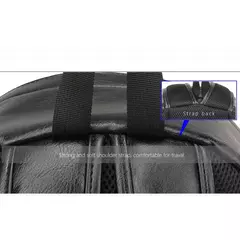 Mochila Escolar de Couro Impermeável para Homens, Bolsa de Viagem, Laptop, Livro Casual de Alta Qualidade, Marca Moda - comprar online