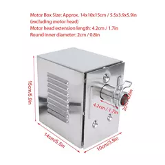 45w de aço inoxidável churrasqueira motor grill elétrico substituição rotisserie motor para porco cabra frango rotisserie torrador - loja online