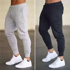 Calça esportiva casual masculina de treino, corrida, treino, jogging, calça comprida masculina de ginástica, moletom de jogger, novo, 2024