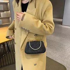 Saco de noite luxuoso para mulheres, alto design, banquete de festa, saco de glitter para senhoras, embreagem do casamento, bolsa de ombro, bolsa de corrente, marca - comprar online