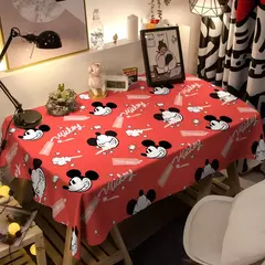 Imagem do Toalha De Mesa Mickey Mouse Dos Desenhos Animados Da Disney Para Crianças, Mesa De Jantar Americana, Toalha De Mesa De Café Retro, Toalha De Mesa Quadrada
