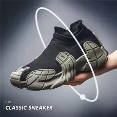 Tênis respiráveis para homens e mulheres, meias de tecido voador, sapatos casuais, tendência de personalidade, novo - Wolf Magazine